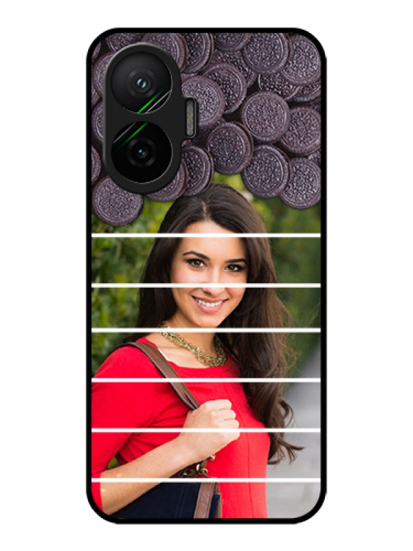 Custom Poco F7 5G Custom Metal Phone Case - With Oreo Biscuit Design