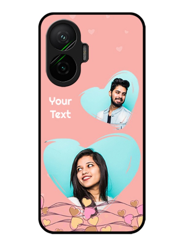 Custom Poco F7 5G Custom Metal Phone Case - Love Doodle Design