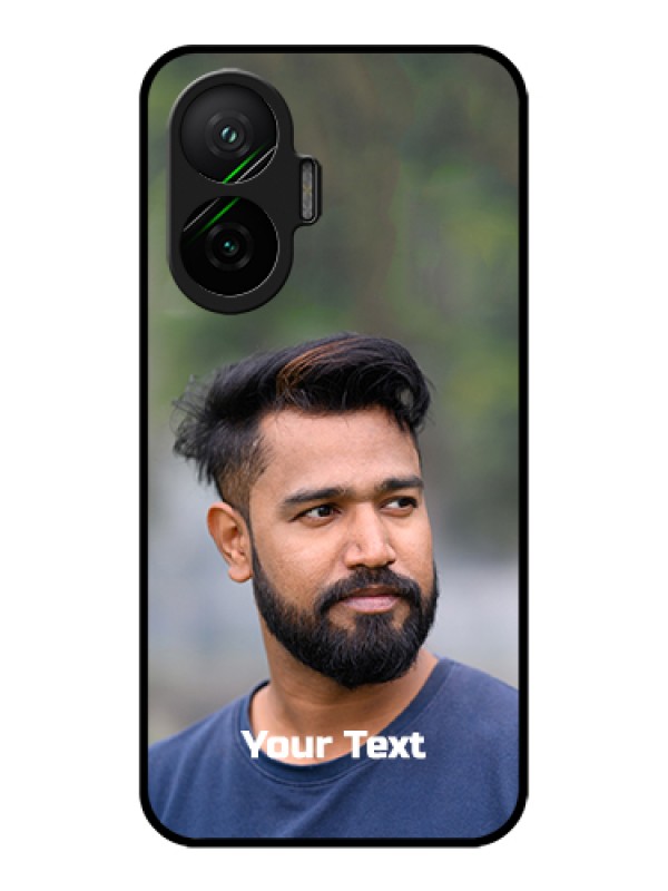 Custom Poco F7 5G Custom Metal Phone Case - Photo With Text Design