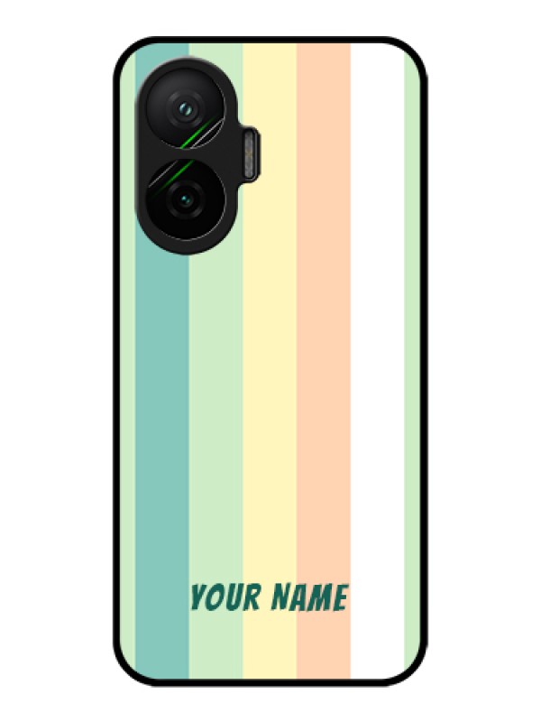 Custom Poco F7 5G Custom Metal Phone Case - Multi - Colour Stripes Design