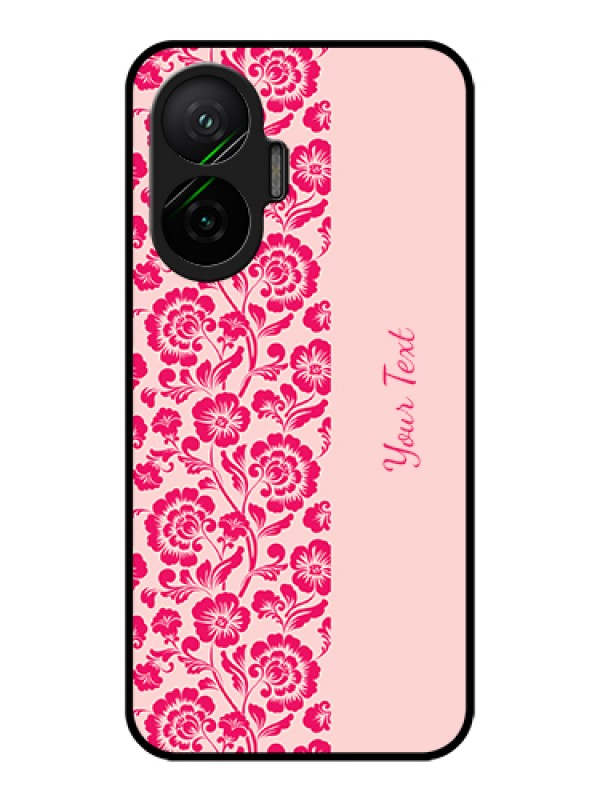 Custom Poco F7 5G Custom Metal Phone Case - Attractive Floral Pattern Design