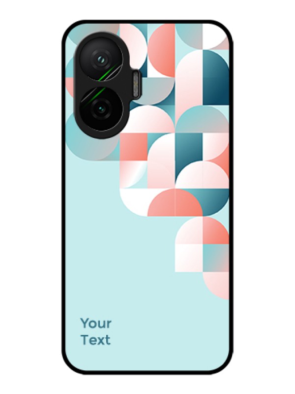 Custom Poco F7 5G Custom Metal Phone Case - Stylish Semi - Circle Pattern Design