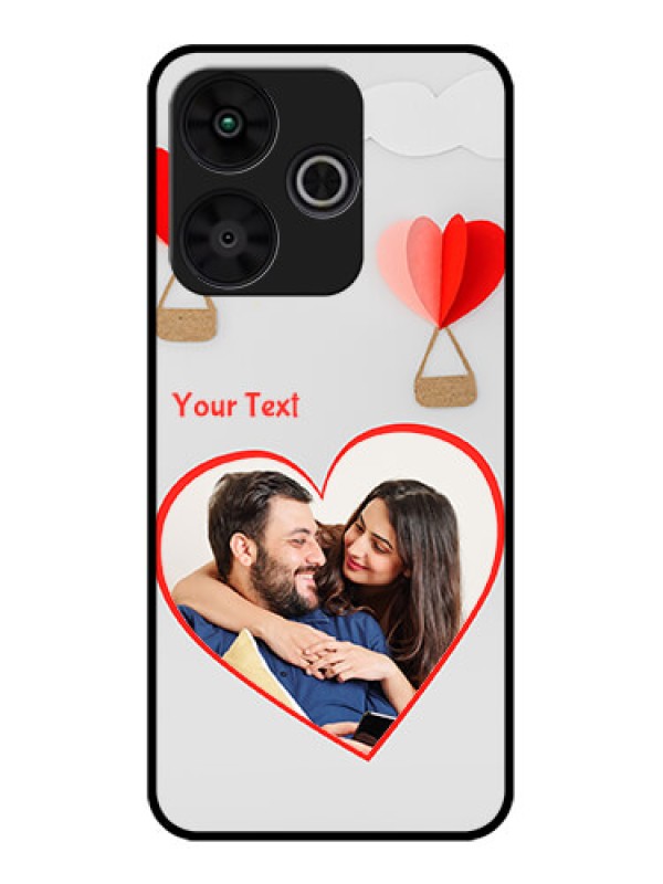 Custom Poco M6 Plus 5G Custom Metal Phone CaseParachute Love Design