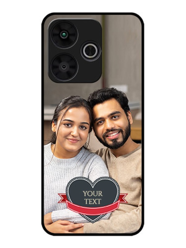 Custom Poco M6 Plus 5G Custom Metal Phone CaseJust Married Couple Design