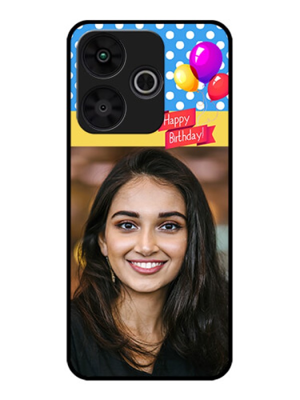 Custom Poco M6 Plus 5G Custom Metal Phone CaseHappy Birthday Design