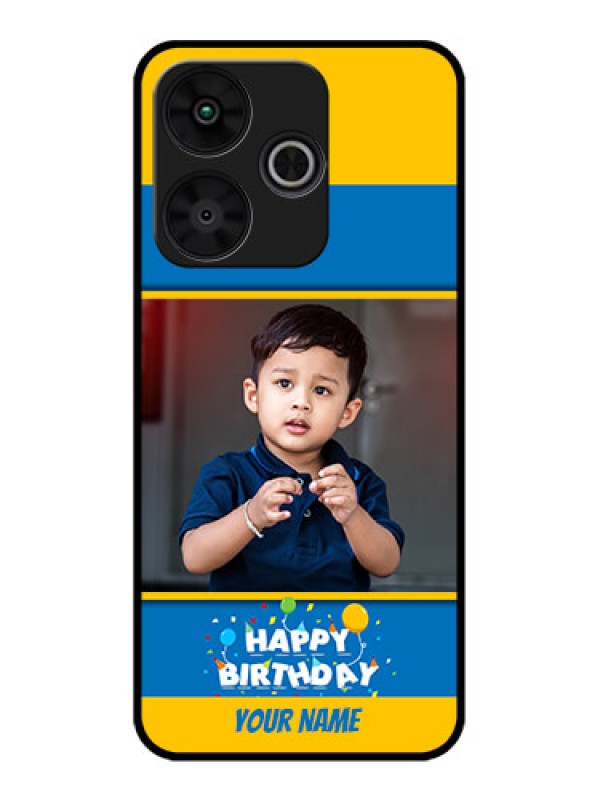 Custom Poco M6 Plus 5G Custom Metal Phone CaseBirthday Wishes Design