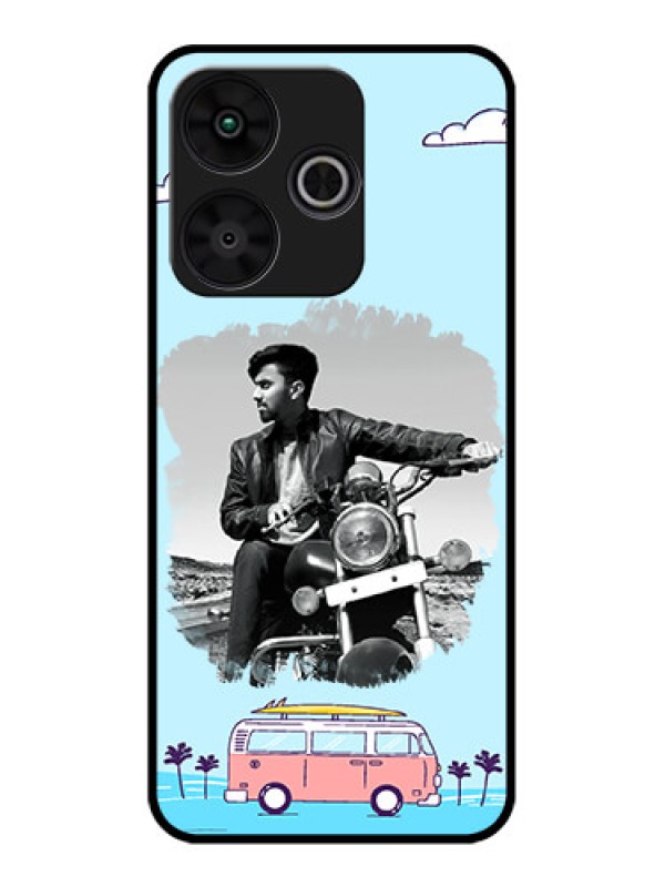 Custom Poco M6 Plus 5G Custom Metal Phone CaseTravel and Adventure Design