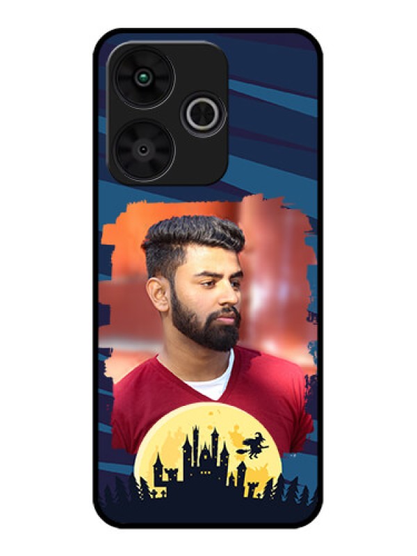 Custom Poco M6 Plus 5G Custom Metal Phone CaseHalloween Witch Design