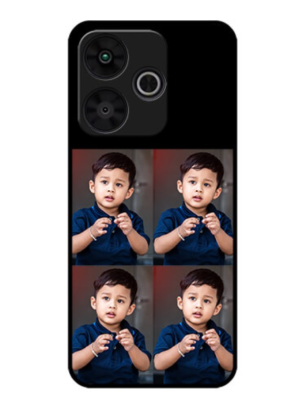 Custom Poco M6 Plus 5G Custom Metal Phone Case4 Image Holder Design