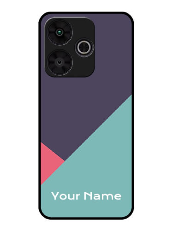 Custom Poco M6 Plus 5G Custom Metal Phone CaseTri Color Abstract Design