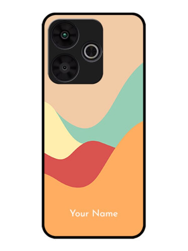 Custom Poco M6 Plus 5G Custom Metal Phone CaseOcean Waves Multi - Colour Design