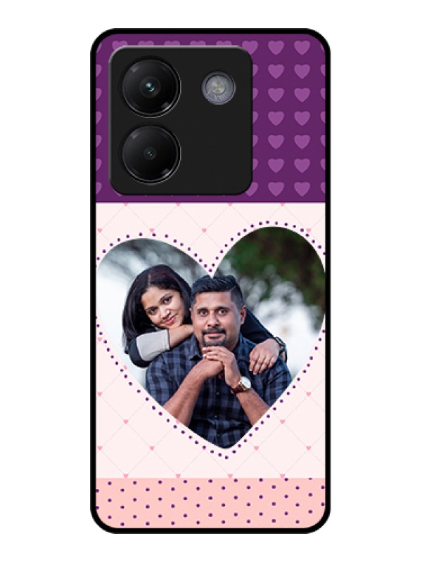 Custom Poco M7 Pro 5G Custom Metal Phone CaseLove Shape Heart Design