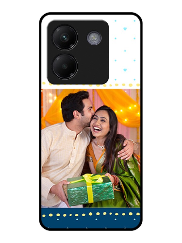 Custom Poco M7 Pro 5G Custom Metal Phone CaseViolet Pattern Design