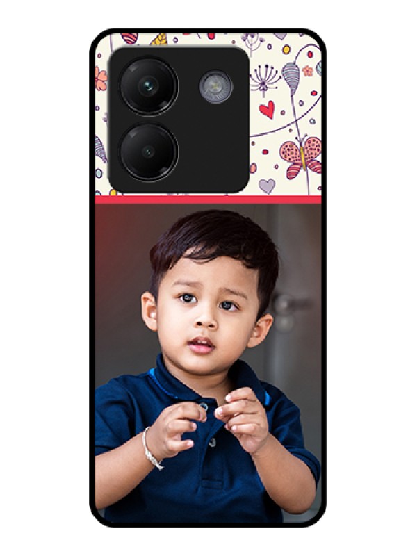 Custom Poco M7 Pro 5G Custom Metal Phone CaseLavender Flowers Design