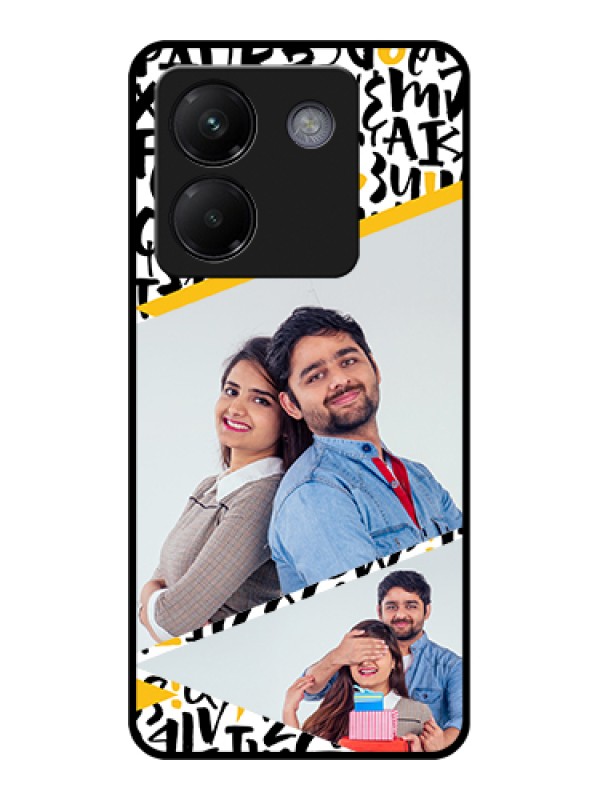 Custom Poco M7 Pro 5G Custom Metal Phone CaseWave Pattern Colorful Design
