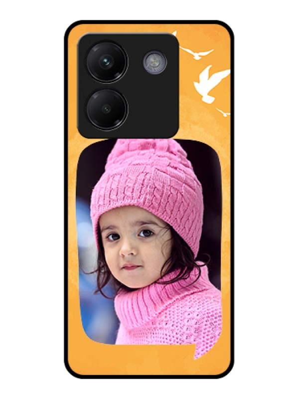 Custom Poco M7 Pro 5G Custom Metal Phone CasePeach Color Love Design