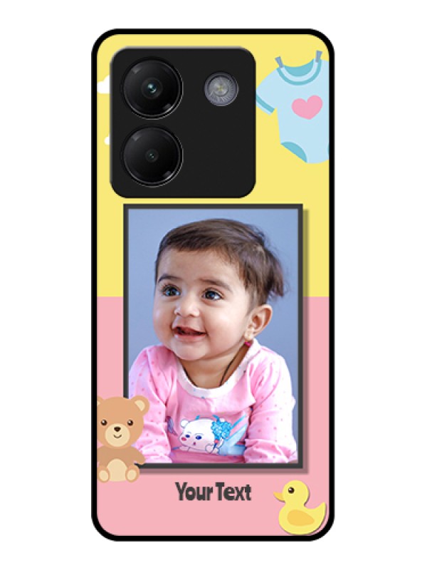 Custom Poco M7 Pro 5G Custom Metal Phone CaseWith Red Heart Symbols Design