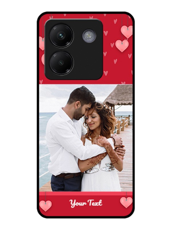 Custom Poco M7 Pro 5G Custom Metal Phone CaseI Love You Pink Design