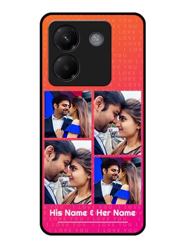 Custom Poco M7 Pro 5G Custom Metal Phone CaseLove Doodle Art Design
