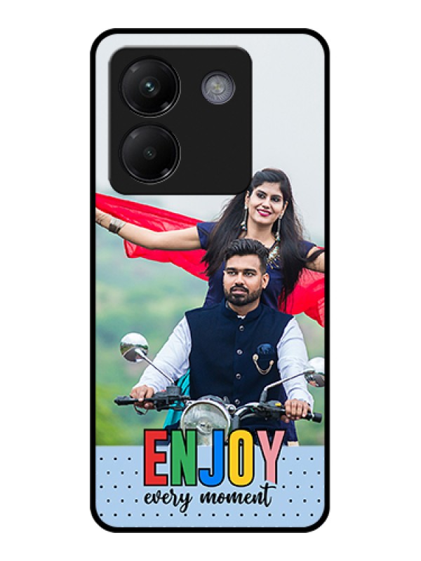 Custom Poco M7 Pro 5G Custom Metal Phone CaseSimple Dual Tone Stripe With Name Design