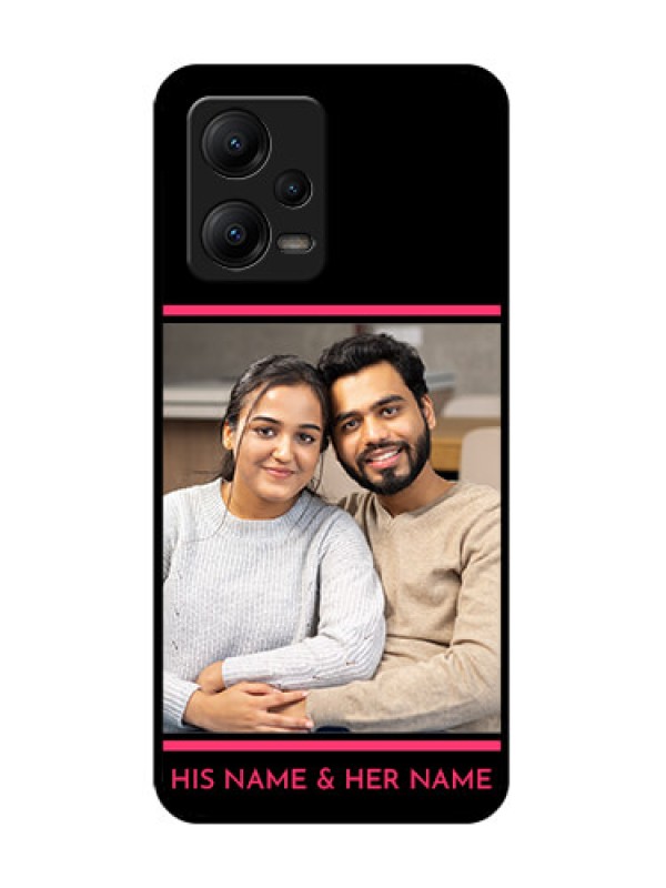 Custom Poco X5 5G Custom Metal Phone CaseWith Add Text Design