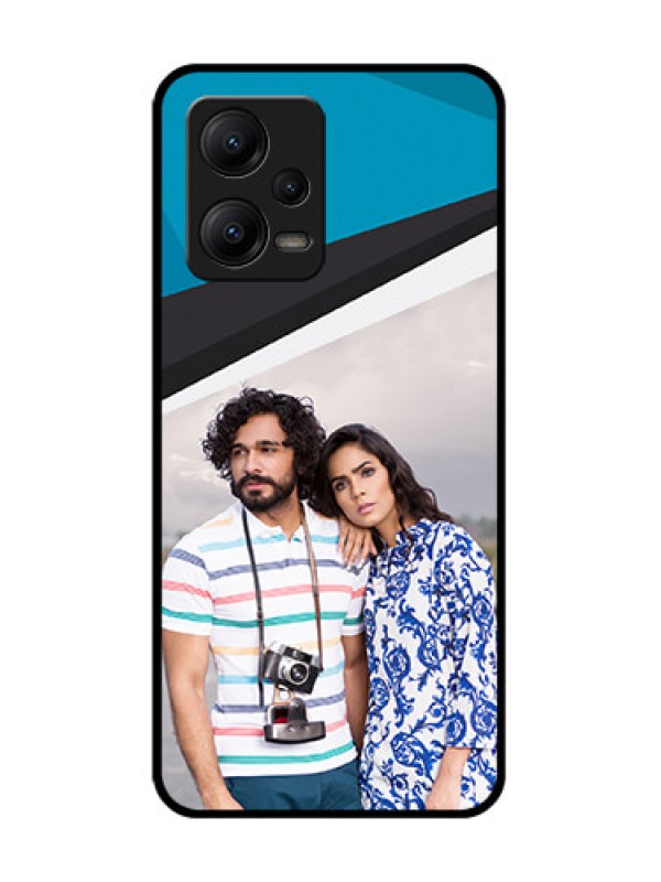 Custom Poco X5 5G Custom Metal Phone CaseSimple Pattern Photo Upload Design