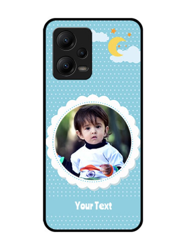 Custom Poco X5 5G Custom Metal Phone CaseViolet Pattern Design