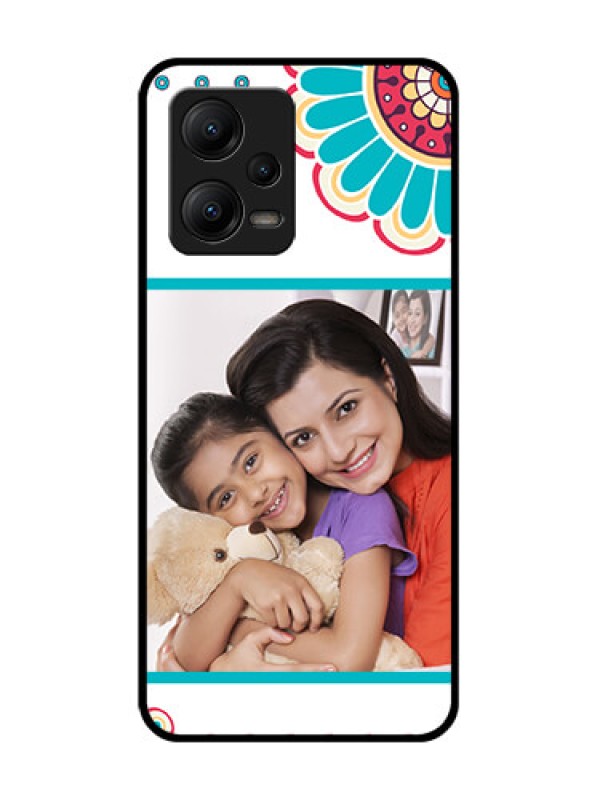 Custom Poco X5 5G Custom Metal Phone CaseFlower Design