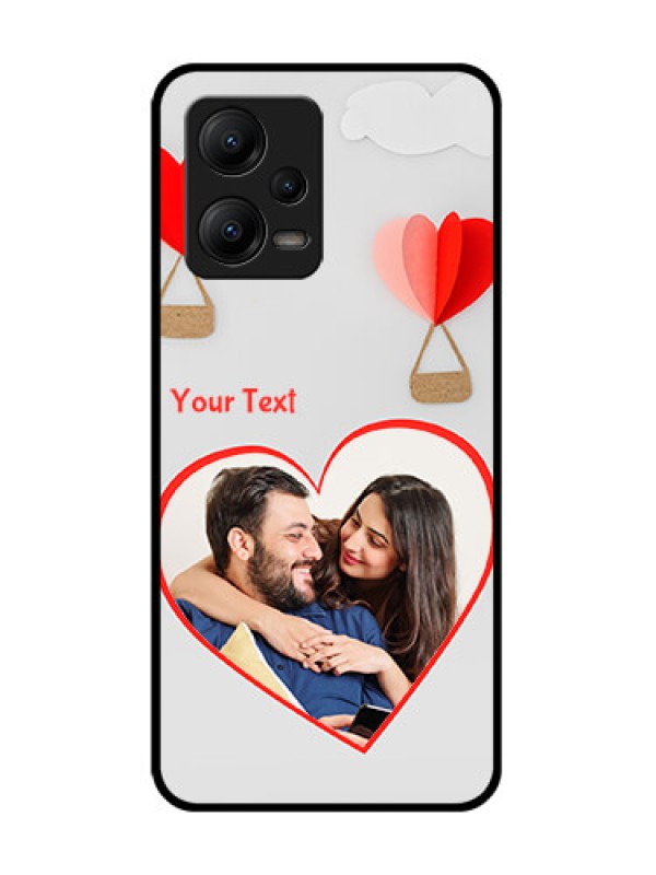 Custom Poco X5 5G Custom Metal Phone CaseParachute Love Design