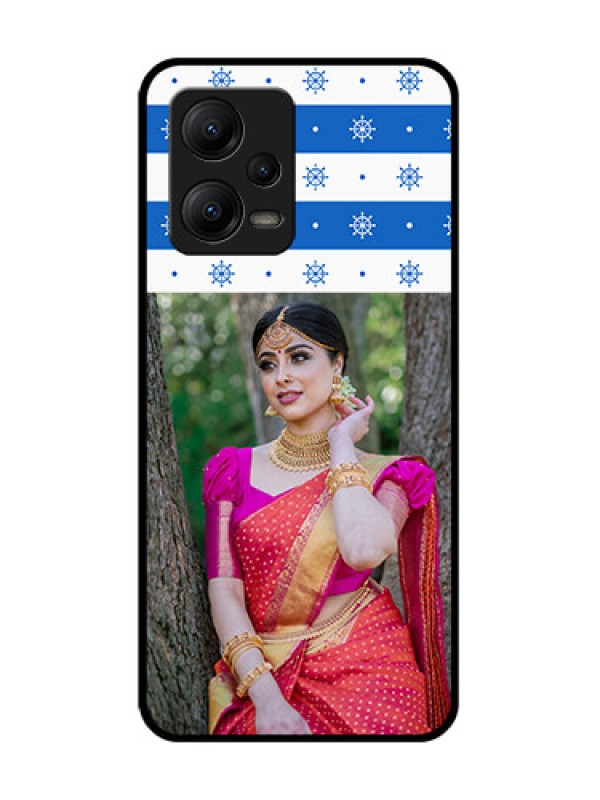 Custom Poco X5 5G Custom Metal Phone CaseSnow Pattern Design