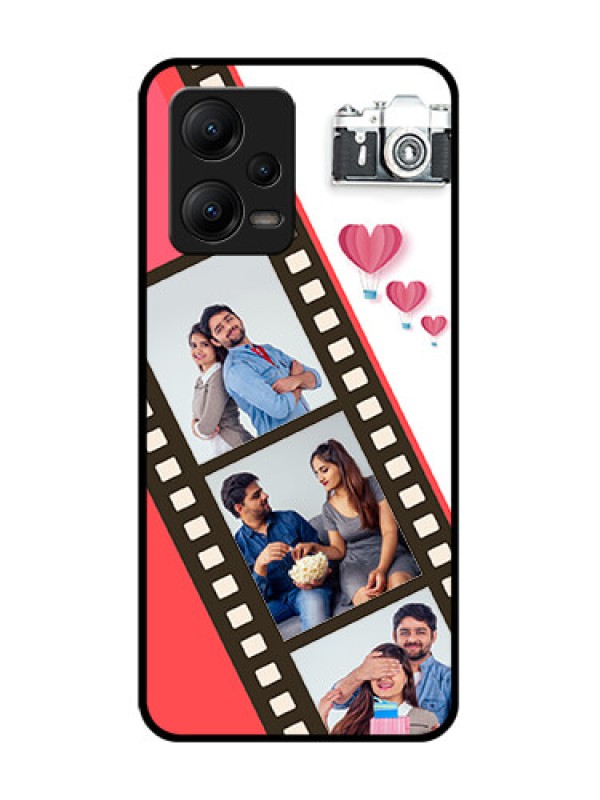 Custom Poco X5 5G Custom Metal Phone Case3 Image Holder With Film Reel