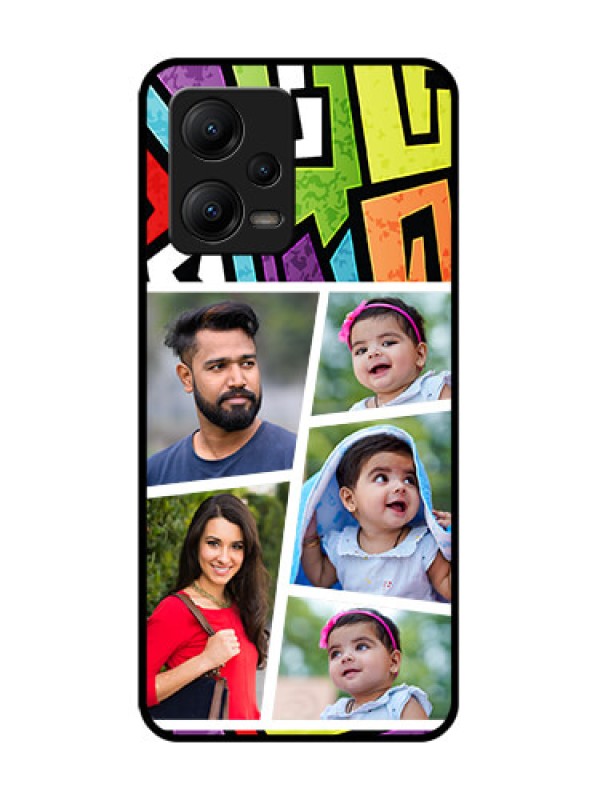 Custom Poco X5 5G Custom Metal Phone CaseGraffiti Pattern Design