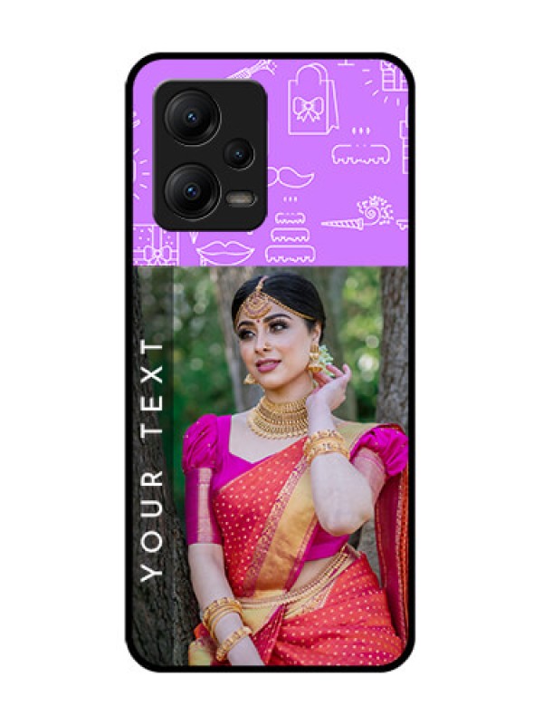 Custom Poco X5 5G Custom Metal Phone CaseBirthday Icons Design