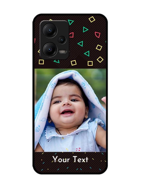 Custom Poco X5 5G Custom Metal Phone CaseWith Confetti Birthday Design