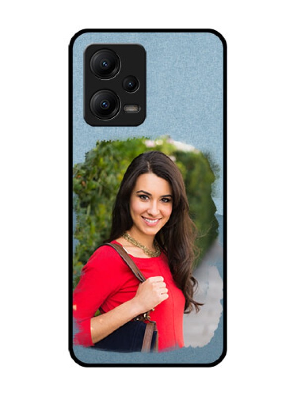 Custom Poco X5 5G Custom Metal Phone CaseGrunge Line Art Design