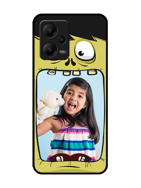 Custom Poco X5 5G Custom Metal Phone CaseCartoon Monster Back Case Design
