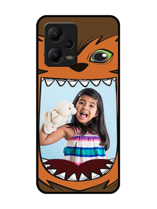 Custom Poco X5 5G Custom Metal Phone CaseOwl Monster Back Case Design