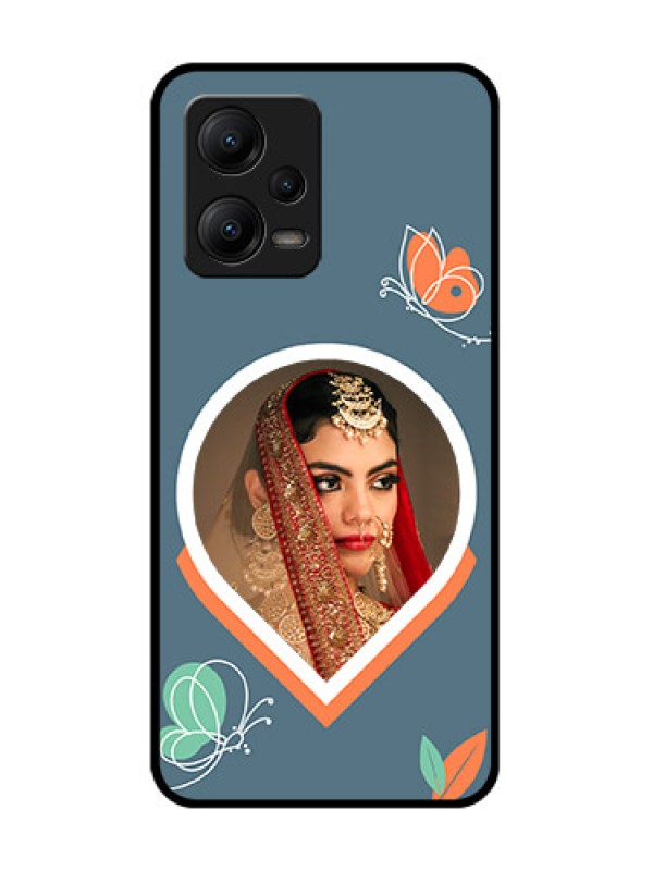 Custom Poco X5 5G Custom Metal Phone CaseDroplet Butterflies Design