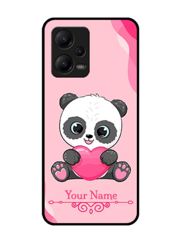 Custom Poco X5 5G Custom Metal Phone CaseCute Panda Design