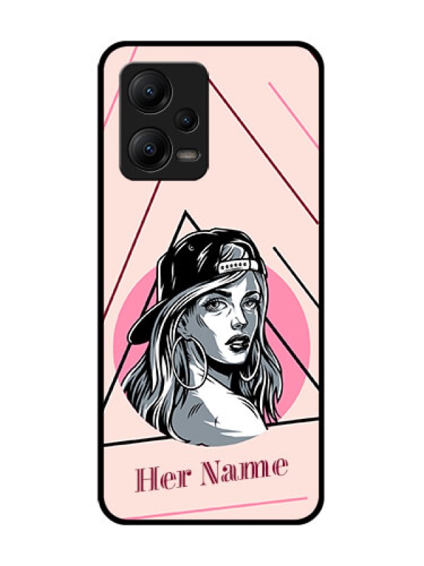 Custom Poco X5 5G Custom Metal Phone CaseRockstar Girl Design