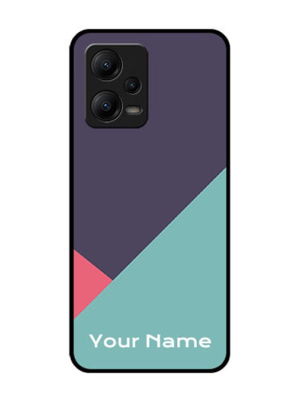 Custom Poco X5 5G Custom Metal Phone CaseTri Color Abstract Design
