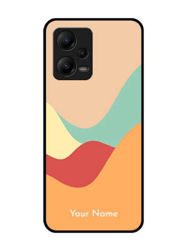 Custom Poco X5 5G Custom Metal Phone CaseOcean Waves Multi - Colour Design