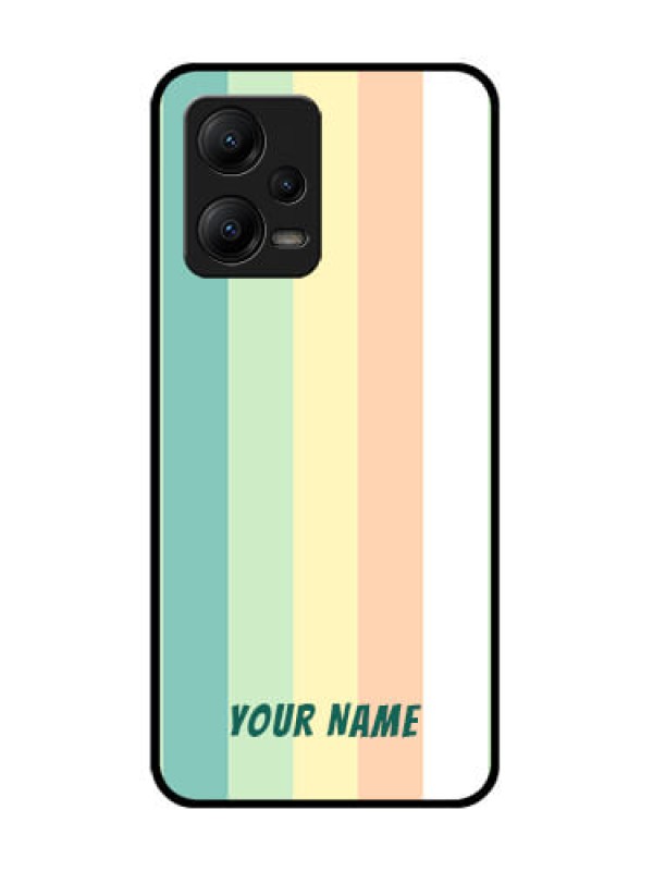 Custom Poco X5 5G Custom Metal Phone CaseMulti - Colour Stripes Design