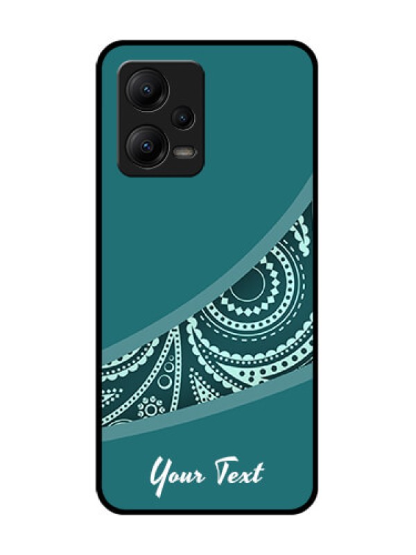 Custom Poco X5 5G Custom Metal Phone CaseSemi Visible Floral Design