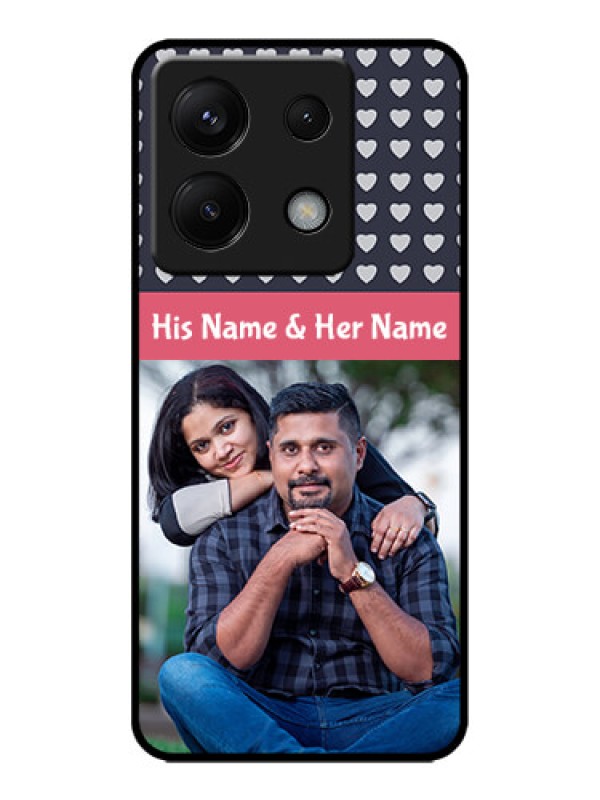 Custom Poco X6 5G Custom Metal Phone CaseLove Symbols Design