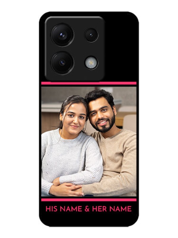Custom Poco X6 5G Custom Metal Phone CaseWith Add Text Design