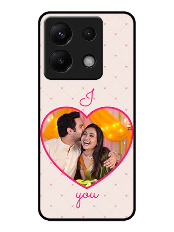 Custom Poco X6 5G Custom Metal Phone CaseHeart Shape Design