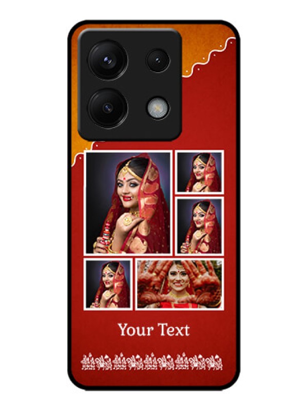 Custom Poco X6 5G Custom Metal Phone CaseWedding Pic Upload Design