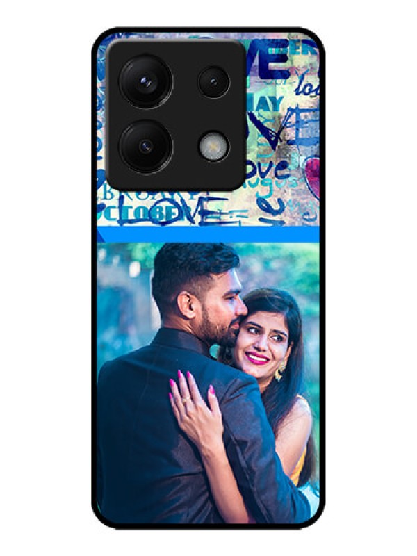 Custom Poco X6 5G Custom Metal Phone CaseColorful Love Design