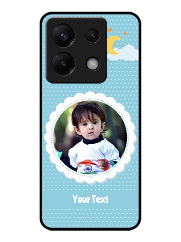 Custom Poco X6 5G Custom Metal Phone CaseViolet Pattern Design